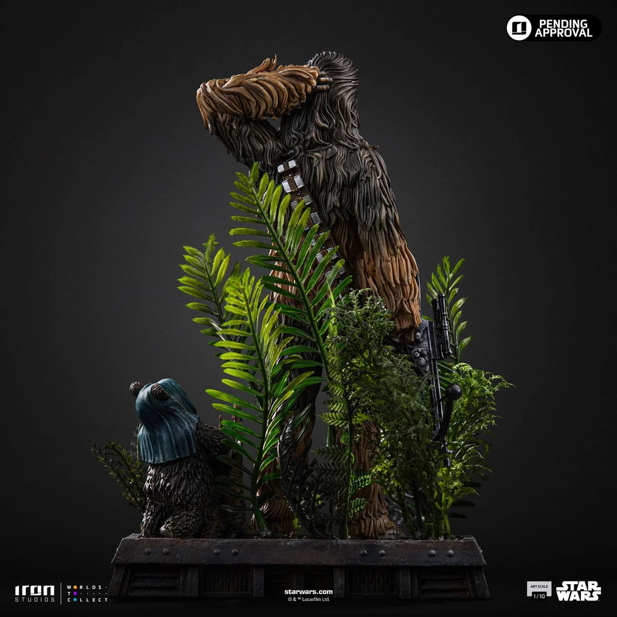 Iron Studios – Chewbacca & Tokkat 1:10 Art Scale Limited Edition Statue