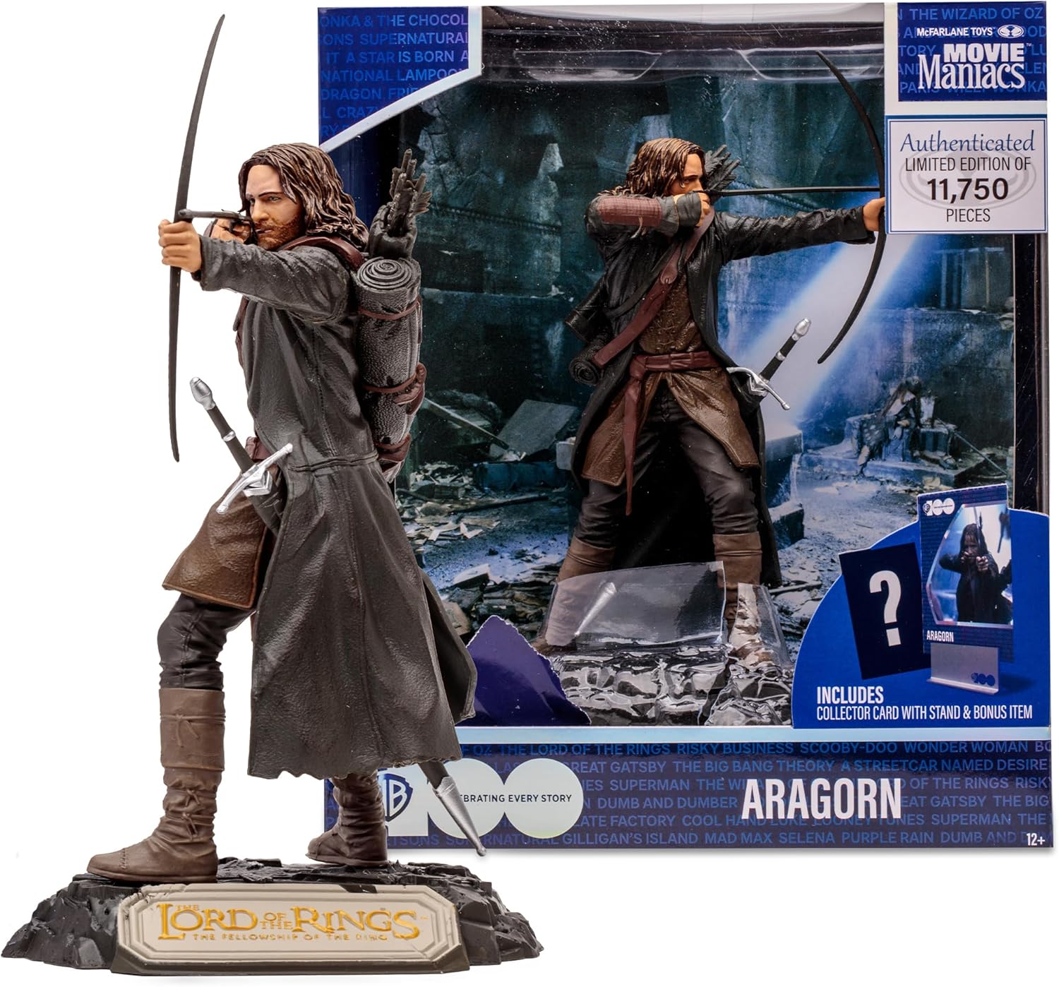 Movie Maniacs – Aragorn (WB 100th Anniversary) Posed Figure (Limited Edition)