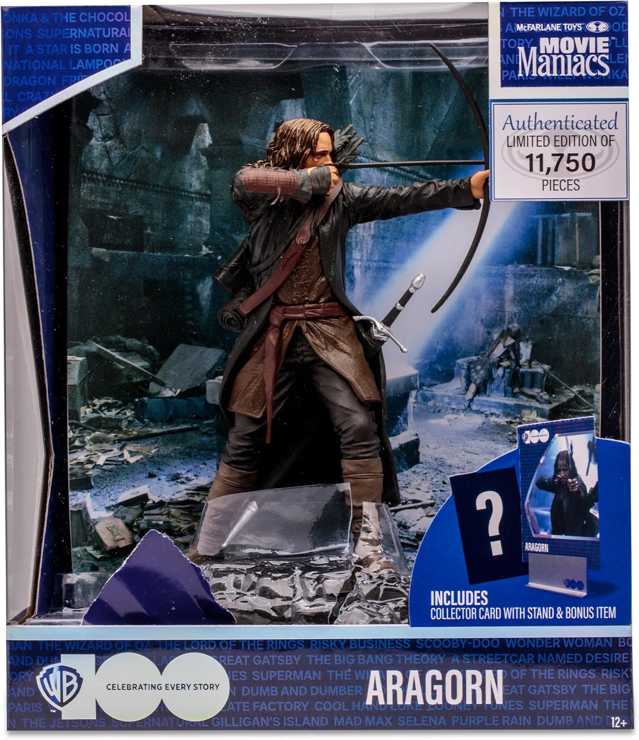 Movie Maniacs – Aragorn (WB 100th Anniversary) Posed Figure (Limited Edition)