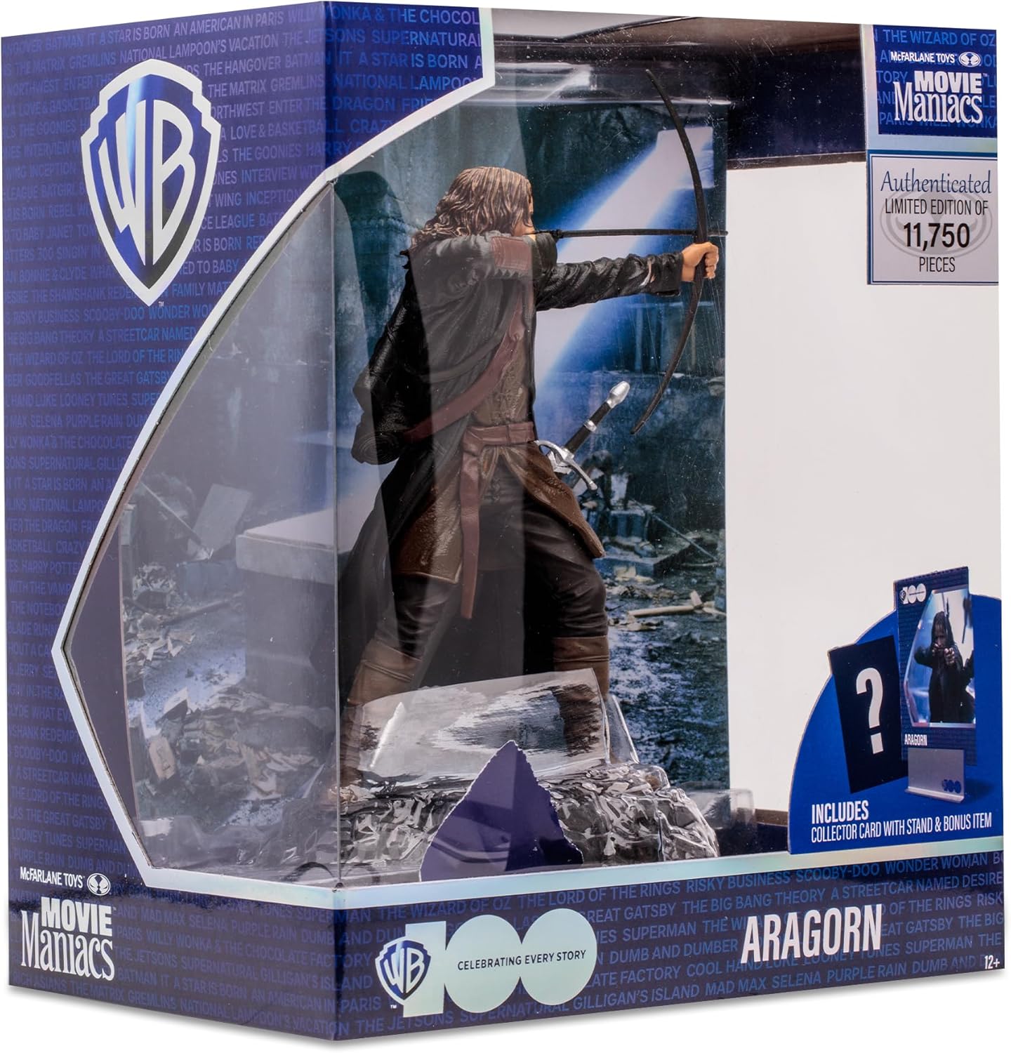 Movie Maniacs – Aragorn (WB 100th Anniversary) Posed Figure (Limited Edition)
