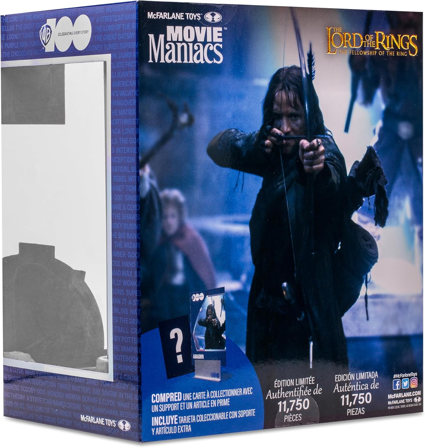 Movie Maniacs – Aragorn (WB 100th Anniversary) Posed Figure (Limited Edition)