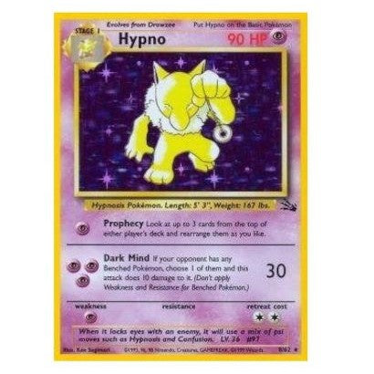 Hypno Holographic Fossil Unlimited Card